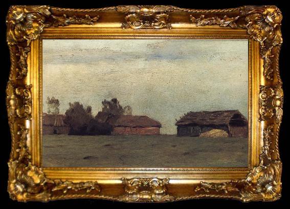 framed  Levitan, Isaak Landscape with Gebauden, ta009-2